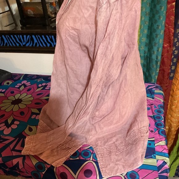 Noelle Vintage Washed Boho Hippie Tunic XL - Picture 4 of 6